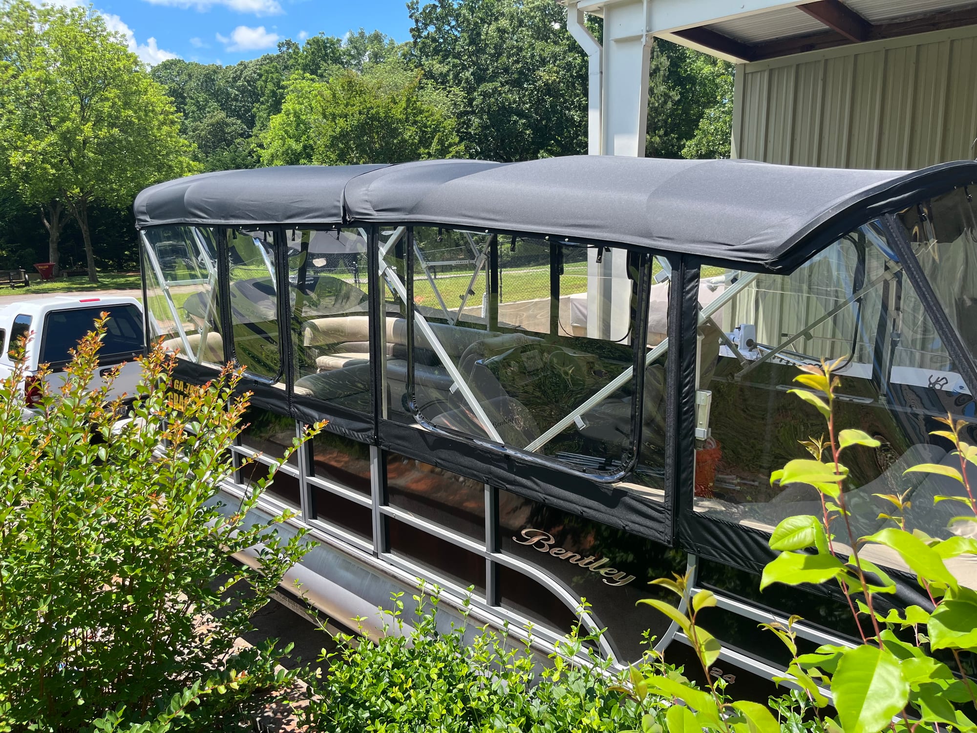 Pontoon Enclosures for Fall & Winter